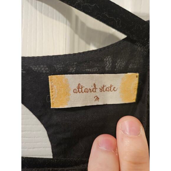 Altar'd State Black Lace Overlay Knee Length Dress Womens Medium NWT‎ - Picture 2 of 6